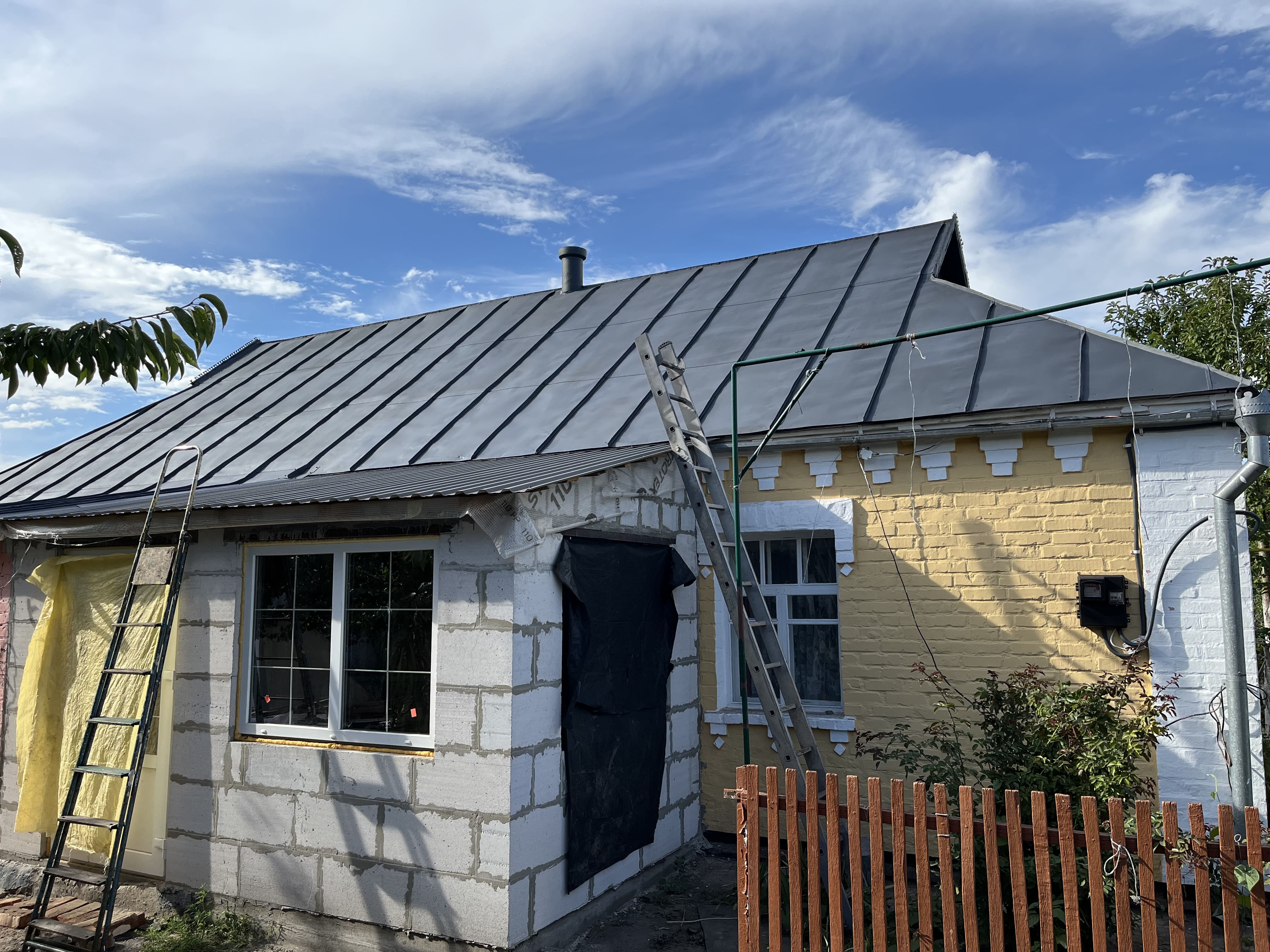 Реставрация металлической кровли в Белоцерковском районе Киевской области